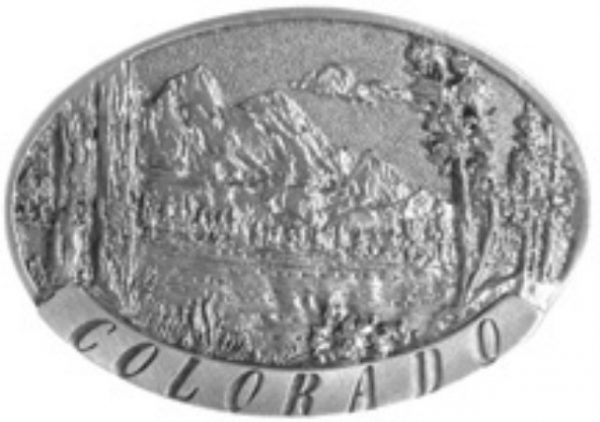 Colorado Lake Scene Buckle