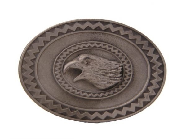 Double Oval Eagle Head
