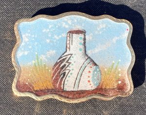 Southwestern design Sandpainted