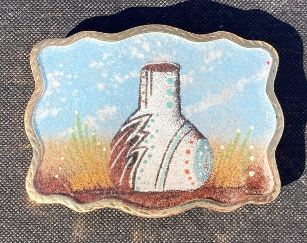 Southwestern design Sandpainted