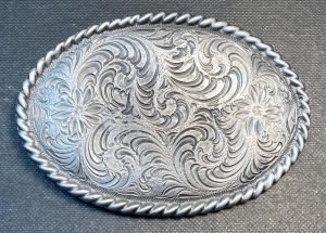 Western Oval Buckle Plain