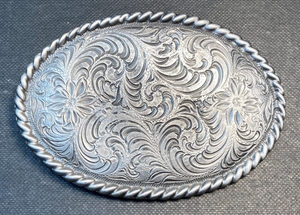 Western Oval Buckle Plain