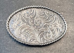 Western Small Oval Buckle Plain