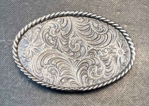 Western Small Oval Buckle Plain