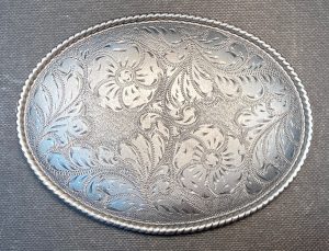 Western Oval Buckle Plain