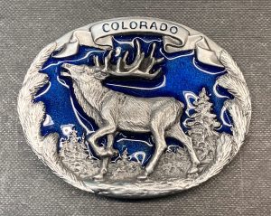 Colorado Elk Buckle